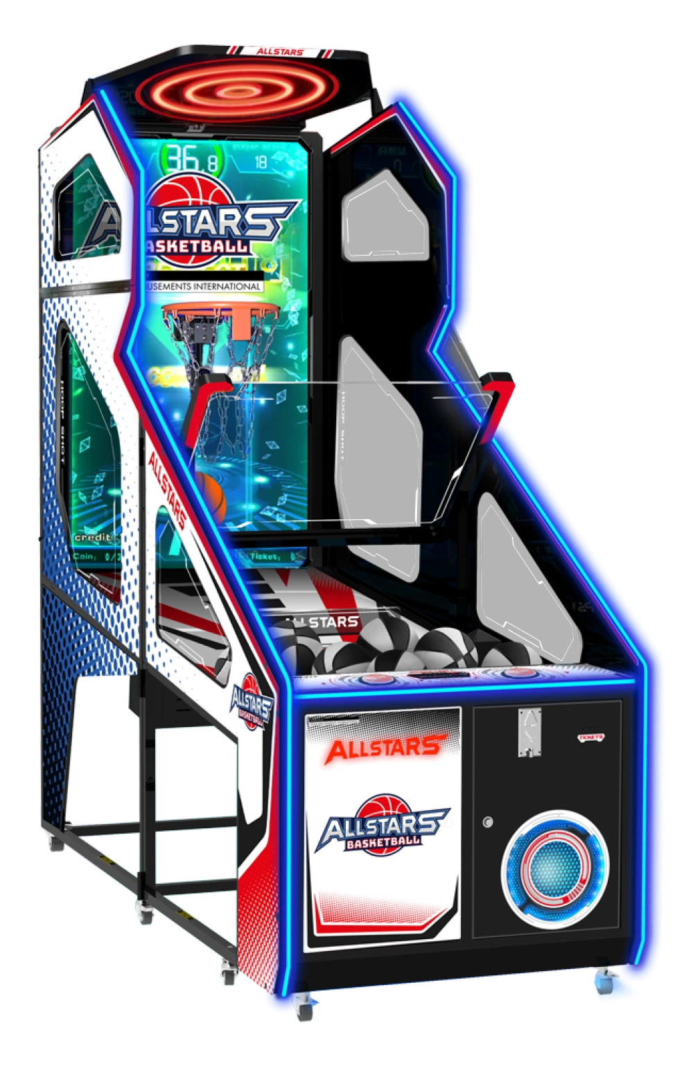 SEGA - Allstars Ultimate Disc Basketball, DGA Vending, Vending machine, verkaufsautomat