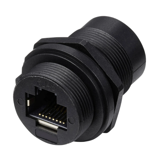 RJ45 Buchsengehäuse, Buchse auf Buchse, Frontmontage, IP67