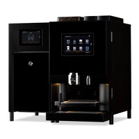 BUB Espresso S Melk koffieautomaat van Etna met losse melkkoeler, schuin vooraanzicht met touchscreens