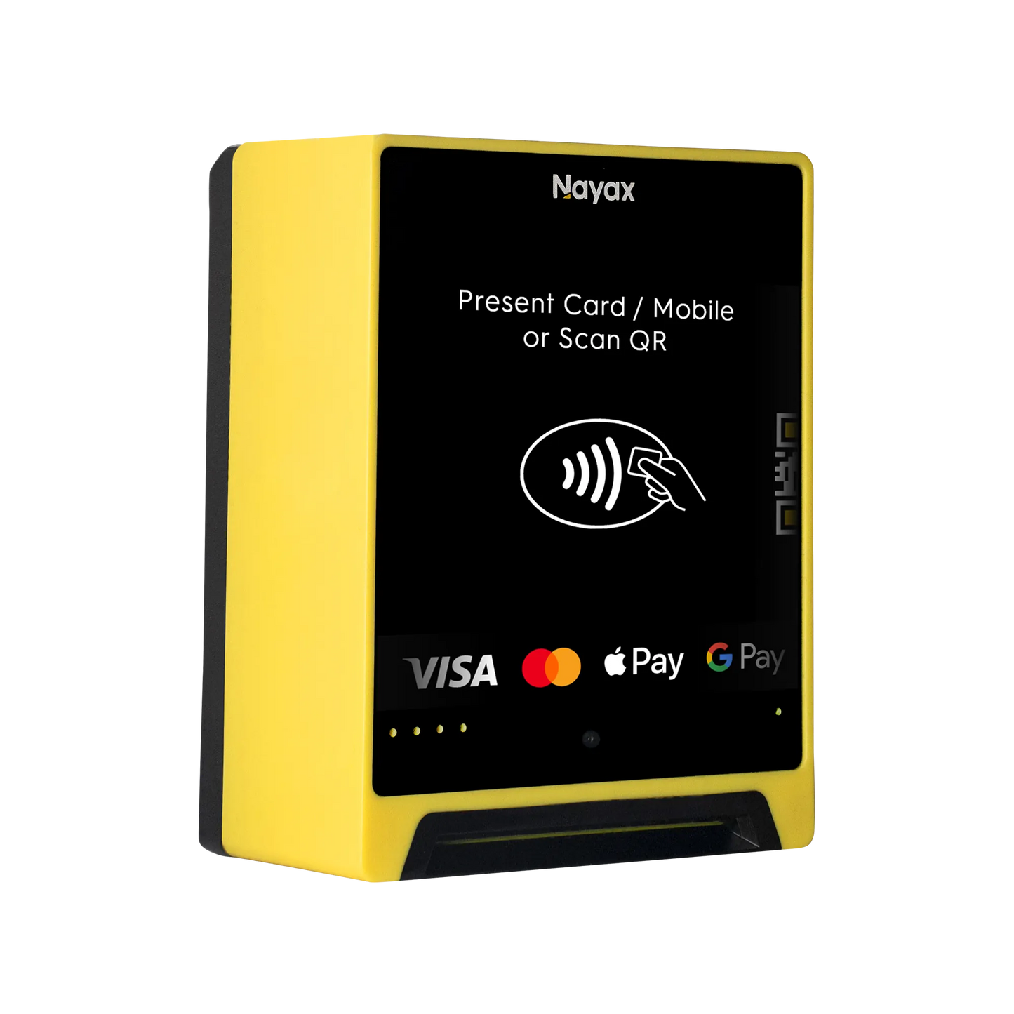 Nayax VPOS Media 4 contactloos betaalsysteem met VISA, Mastercard, Apple Pay en Google Pay