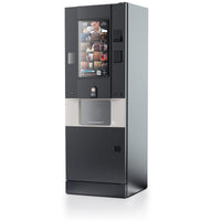 BUB Freestanding Touch koffieautomaat, schuin vooraanzicht met groot touchscreen