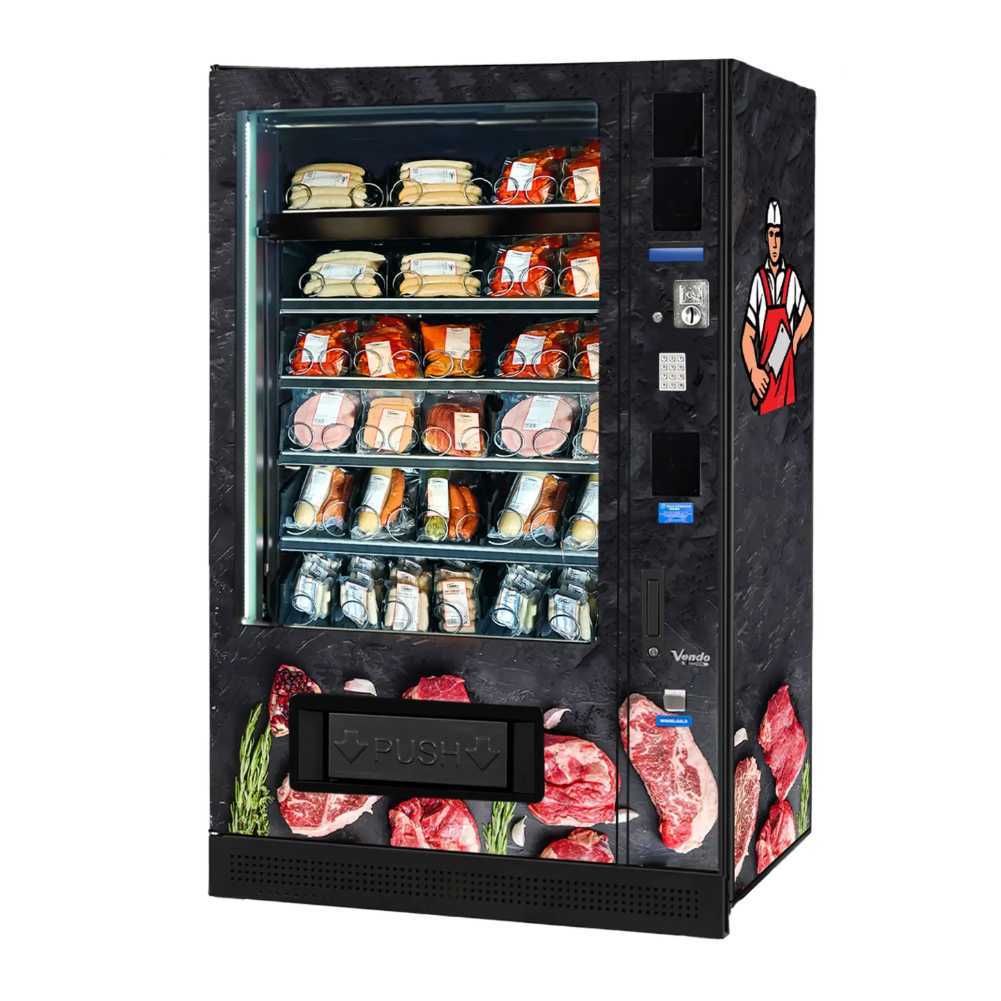 Vendo G-Snack Standard 10 als slagerijautomaat voor vers vlees