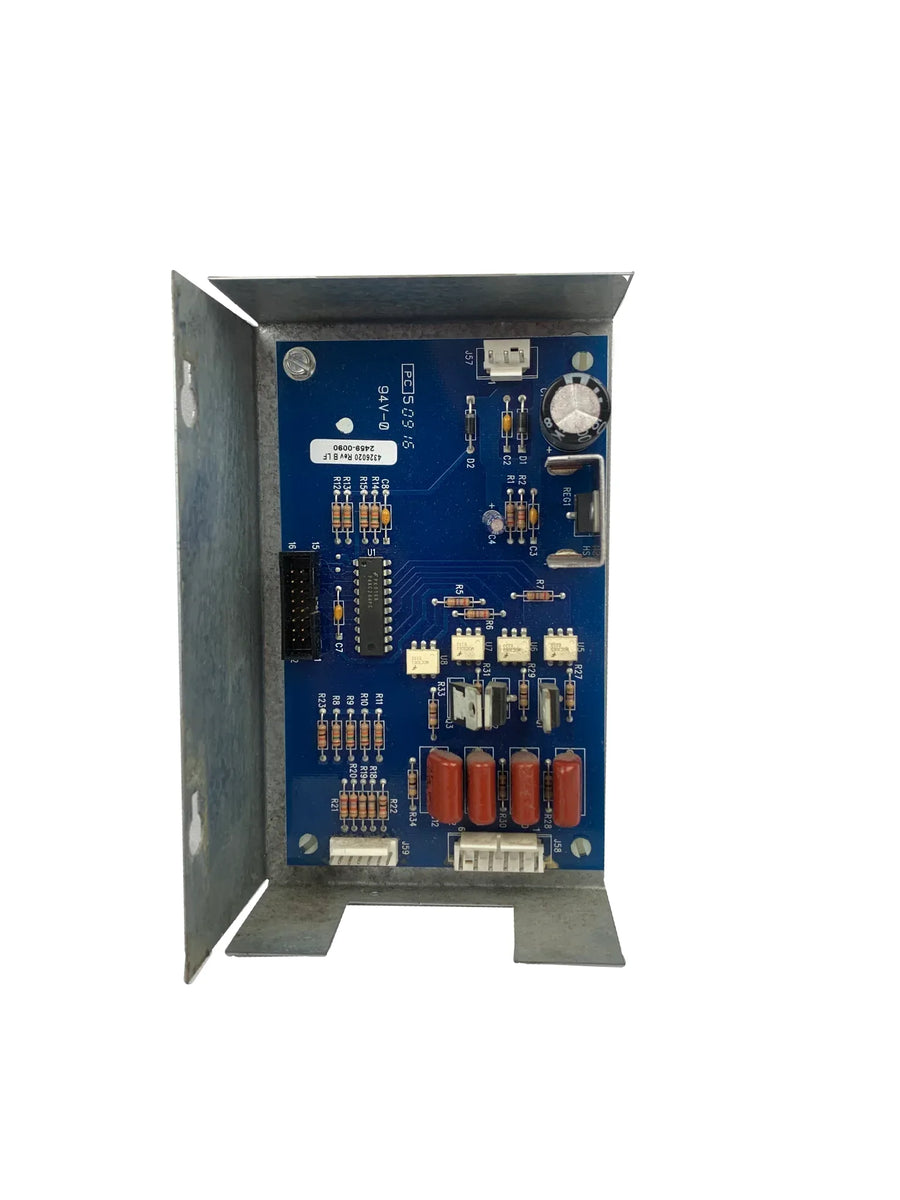 Gebrauchte Interface-Platine C4326007 im Metallhalter, Ersatzteil für Crane Shopper Verkaufsautomat
