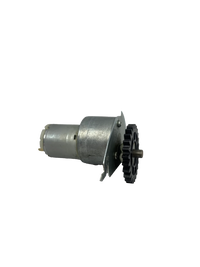 Seitenansicht gebrauchter Motor mit Halterung und Zahnrad C4322148, Ersatzteil für Crane Shopper Automat