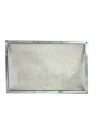 Gebrauchtes Luftauslassgitter C4321156 mit Gewebe im Metallrahmen, Ersatzteil für Crane Shopper Verkaufsautomat