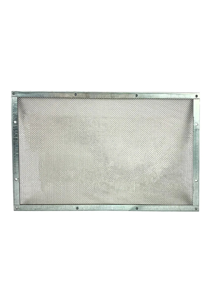 Gebrauchtes Luftauslassgitter C4321156 mit Gewebe im Metallrahmen, Ersatzteil für Crane Shopper Verkaufsautomat