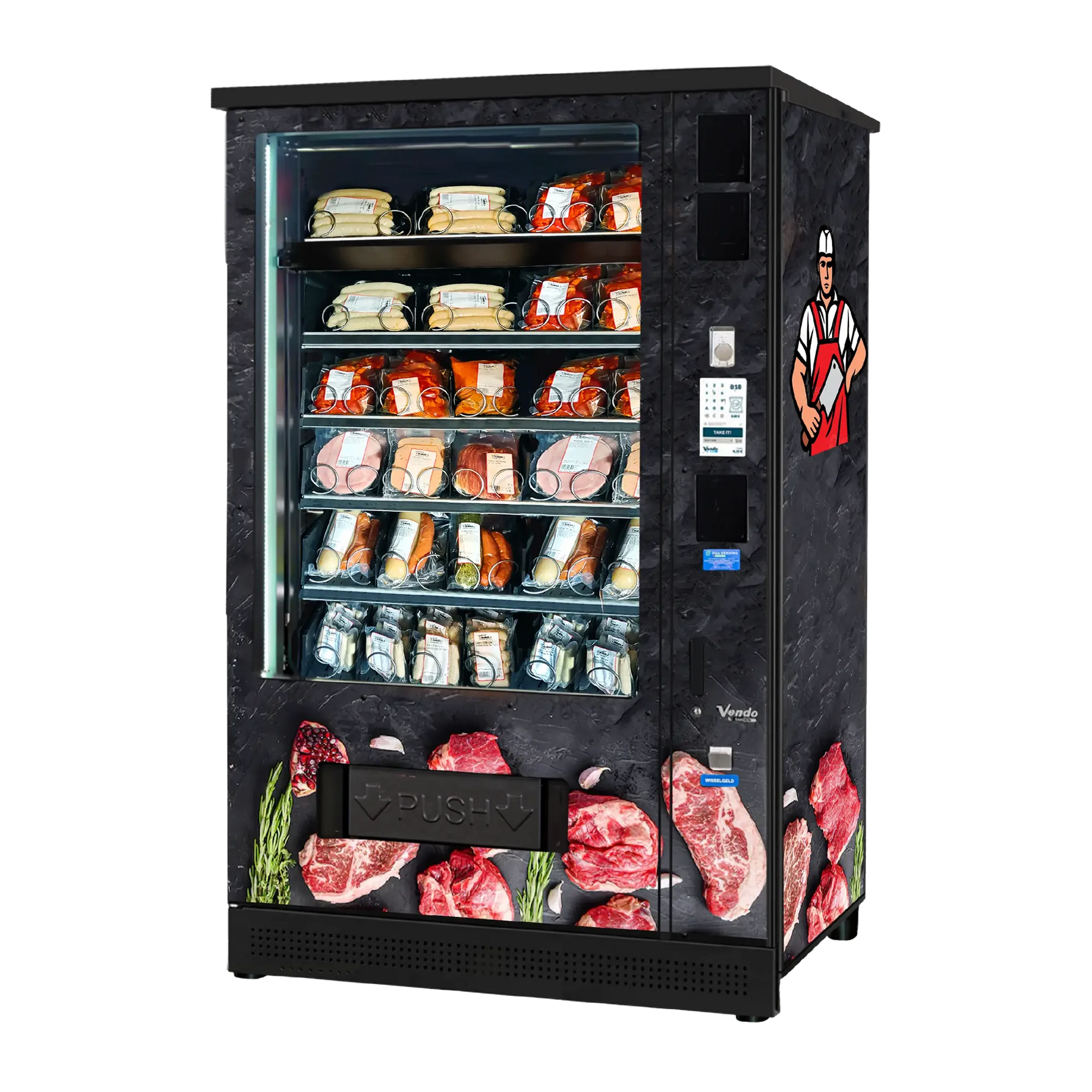 Vendo G-Snack Touch 10 Outdoor als vleesautomaat voor vers vlees