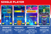 Single player-modus van SEGA Allstars Ultimate Disc Basketball met vier missies op het scherm