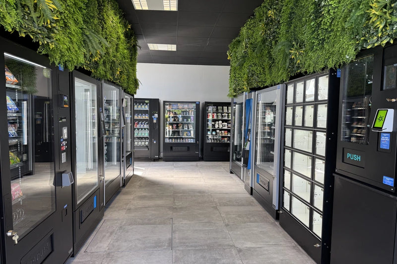 DGA Vending Showroom in Heusenstamm mit aufgestellten Verkaufsautomaten