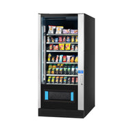 Vendo G-Snack Design Connectable 8 + Lift snackautomaat zonder bedieningspaneel, schuin vooraanzicht