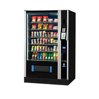 Vendo G-Snack Touch 10 + Lift brede snackautomaat met touchscreen, schuin vooraanzicht