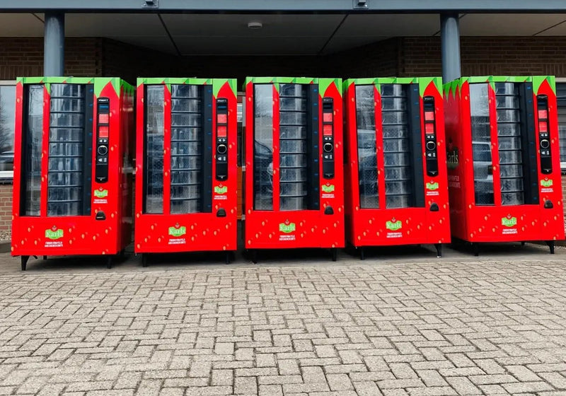 Erdbeerautomaten von Karls Erlebnisdorf