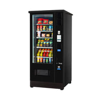 Vendo G-Snack Touch 6 Outdoor + Lift smalle snackautomaat voor buiten, schuin vooraanzicht